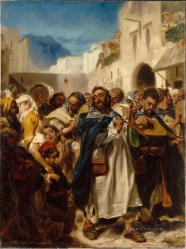 150の主題の芸術作品 Painting - テトゥアンのユダヤ人祭り アルフレッド・デホーデンク ユダヤ人